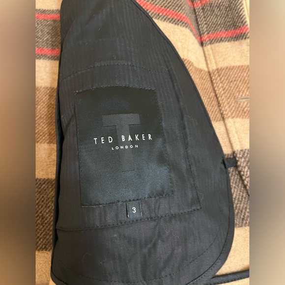 Ted Baker Lond Jacket/Coat, color Ten, Size 3 (M), Wool. Five buttons closure - Picture 5 of 11